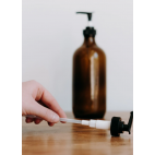 Amber Glass Pump Bottle 236 ml - La Looma