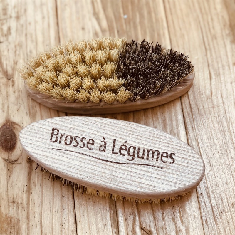 Brosse à légumes en bois