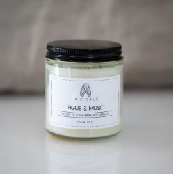 Fig and Musc Soy Wax Candle 220g - La Cigale