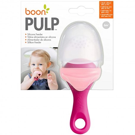 Tétine alimentaire rose PULP - Boon Boon