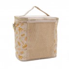 Large Linen Insulated Lunch Bag Sunkissed - SoYoung
