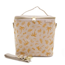 Grand sac à lunch isotherme en lin brut Sunkissed - SoYoung SoYoung