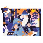 Puzzle silhouette Le magicien au sceptre de cristal 36 mcx - DJECO Djeco