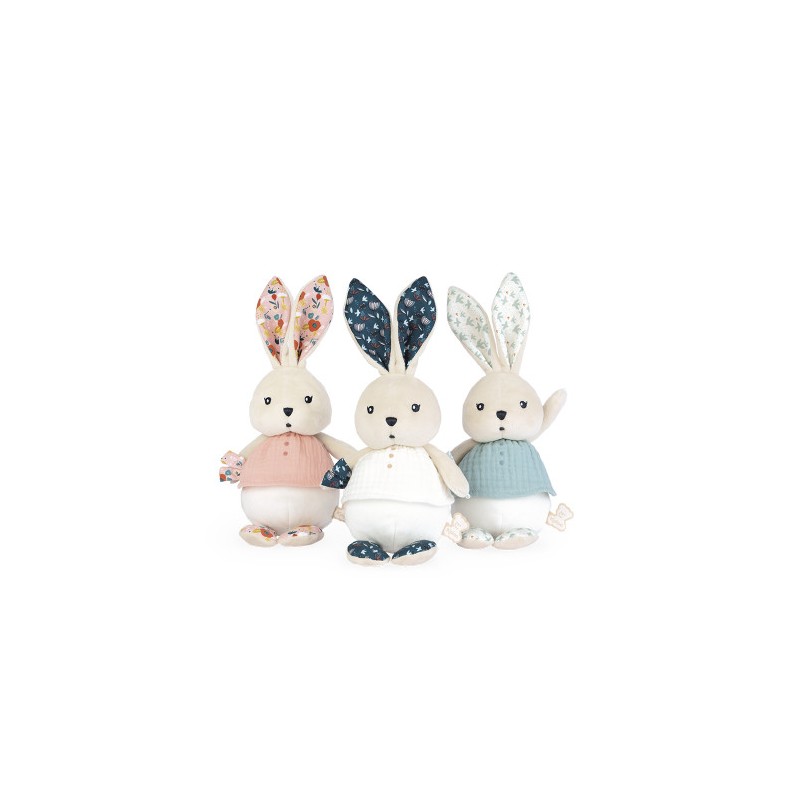 K'doux Doudou Lapin Rose Coquelicot - Kaloo