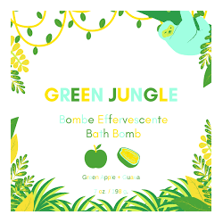 Fizzy Bath Bomb - Green Jungle - Caprice & Co