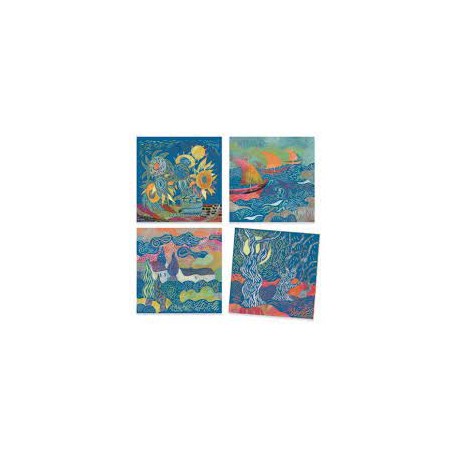 Cartes à gratter Inspiré par le Sud (Van Gogh) - Djeco Djeco