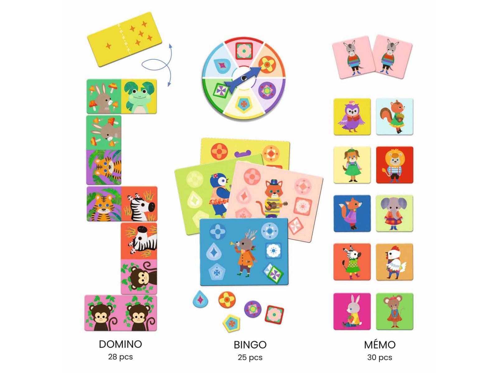 Bingo Mémo Domino - Djeco