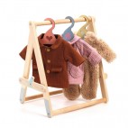 Doll clothes rack, 3 hangers - Pomea by Djeco