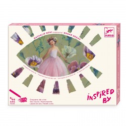 Coffret Inspiré by Degas - Crayons de cire Pastel Ballerines - Djeco Djeco