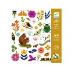 Flowers and animals stickers - Djeco