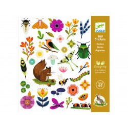 Flowers and animals stickers - Djeco
