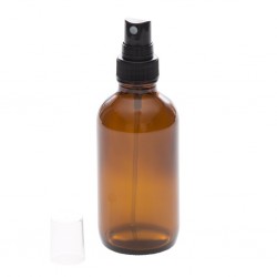 Bouteille avec vaporisateur en verre ambré 120 ml / 4 Oz - La Looma La Looma