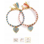 Kumihimo rainbow bracelet Kit - Djeco