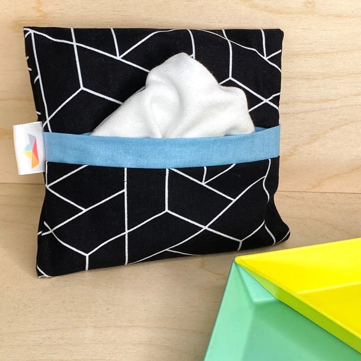 Reusable washable tissues Pocket Travel kit Bateau Bateau
