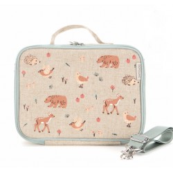 Insulated Lunch Box Raw Linen - Sunrise clay - SoYoung