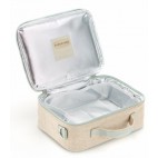 Insulated Lunch Box Raw Linen - Sunrise clay - SoYoung