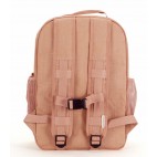 Raw Linen Grade School Backpack sunrise muted clay - So Young