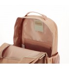 Raw Linen Grade School Backpack sunrise muted clay - So Young