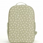 Sac à dos en lin brut Enfant little hearts sage - SoYoung SoYoung