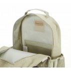 Sac à dos en lin brut Enfant little hearts sage - SoYoung SoYoung