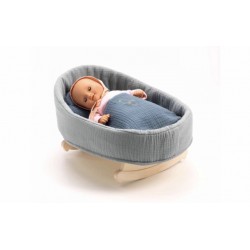 Wooden cradle for dolls - Pomea by Djeco