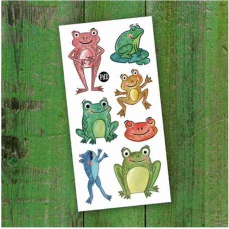 Temporary Tattoo frogs - Pico