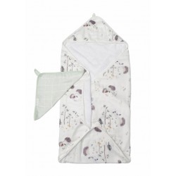 Ensemble serviette & gant bambou coton Hérisson - Loulou Lollipop Loulou Lollipop