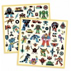 160 metallic robot stickers - Djeco