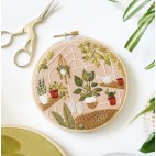 DIY Greenhouse Embroidery Kit - Tightly embroidered