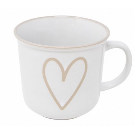 Ceramic cup heart