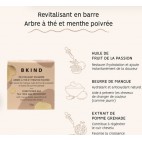 Revitalisant en barre en vrac Arbre à thé et menthe poivrée cheveux colorés ou blancs - Bkind BKIND