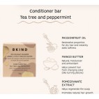 Tea tree and peppermint conditioner bar for coloured or white hair - Bkind - Bkind