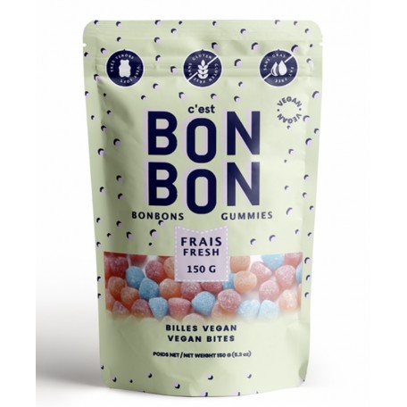 Bonbons billes vegan aux fruits - 150g - La boite à bonbons