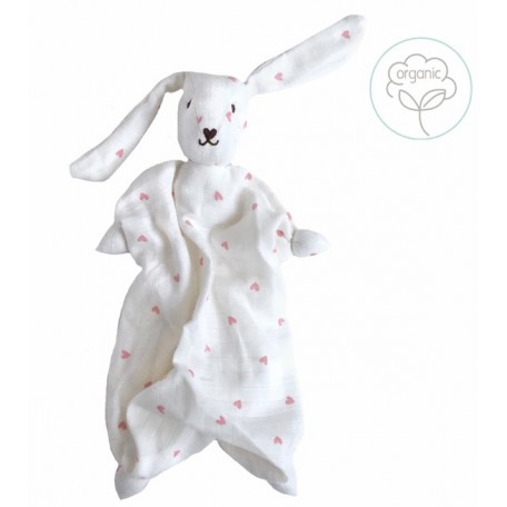 Organic Muslin hearts Tino bonding Doll - Hoppa