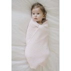 Waffle weave Blanket pink - Beba Bean