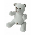 Linen Bear rattle grey - Beba Bean