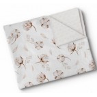 Minky blanket cotton flowers - Oops