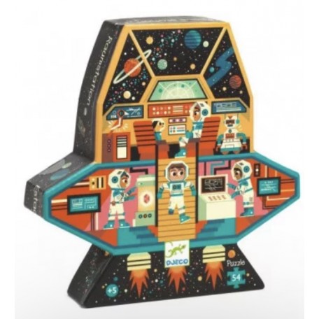 Silhouette space station puzzle - Djeco