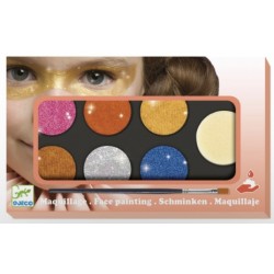 Palette de maquillage 6 couleurs métallisées - Djeco Djeco