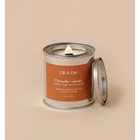 Soya Pumpkin and spices Candle 8oz - Oli & Eve