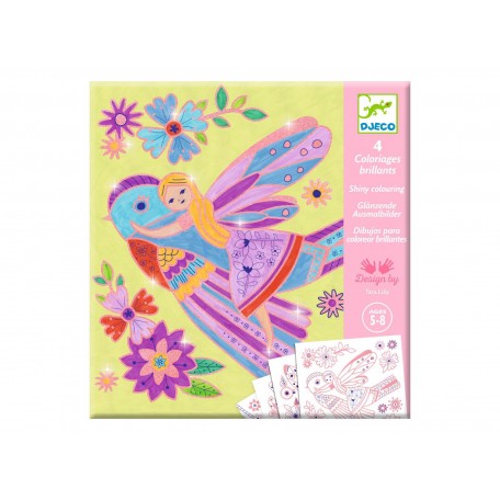 Bright little wings colouring pages - Djeco