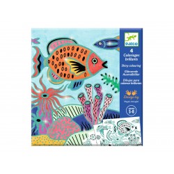 Glossy colouring pages Under the Sea - Djeco