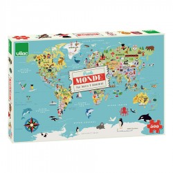 Puzzle 500 pieces World Map - Vilac