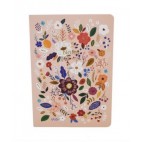 Carnet Fleurs 80 pages - 15 x 21 cms