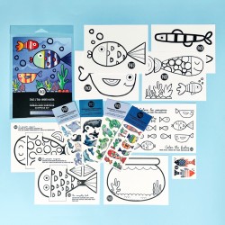 Tattoos & Colouring Sets underwater - Pico