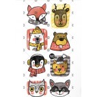 Winter animals temporary tattoos - Pico