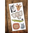 Sweet safari temporary tattoos - Pico