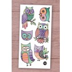 Owls temporary tattoos - Pico