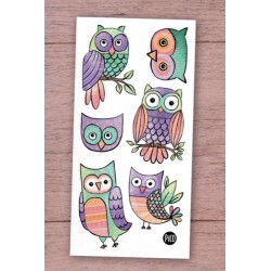 Owls temporary tattoos - Pico
