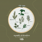 Ensemble de Broderie Fines herbes - Brodé Serré
